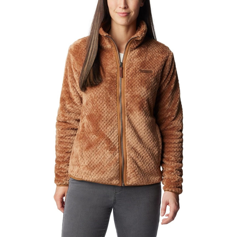 image:imageColumbia Fire Side II Sherpa Full Zip Fleecejacke mit durchgehendem Reiverschluss fr DamenCamel Brown