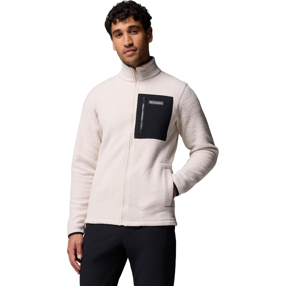 image:imageColumbia Herren Jasper Ridge Pebbled Full Zip Fleece Fleecejacke mit durchgehendem ReiverschlussDark Stone Black