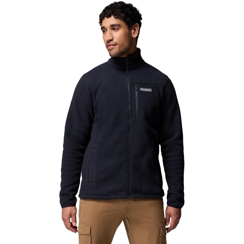 image:imageColumbia Herren Jasper Ridge Pebbled Full Zip Fleece Fleecejacke mit durchgehendem ReiverschlussSchwarz