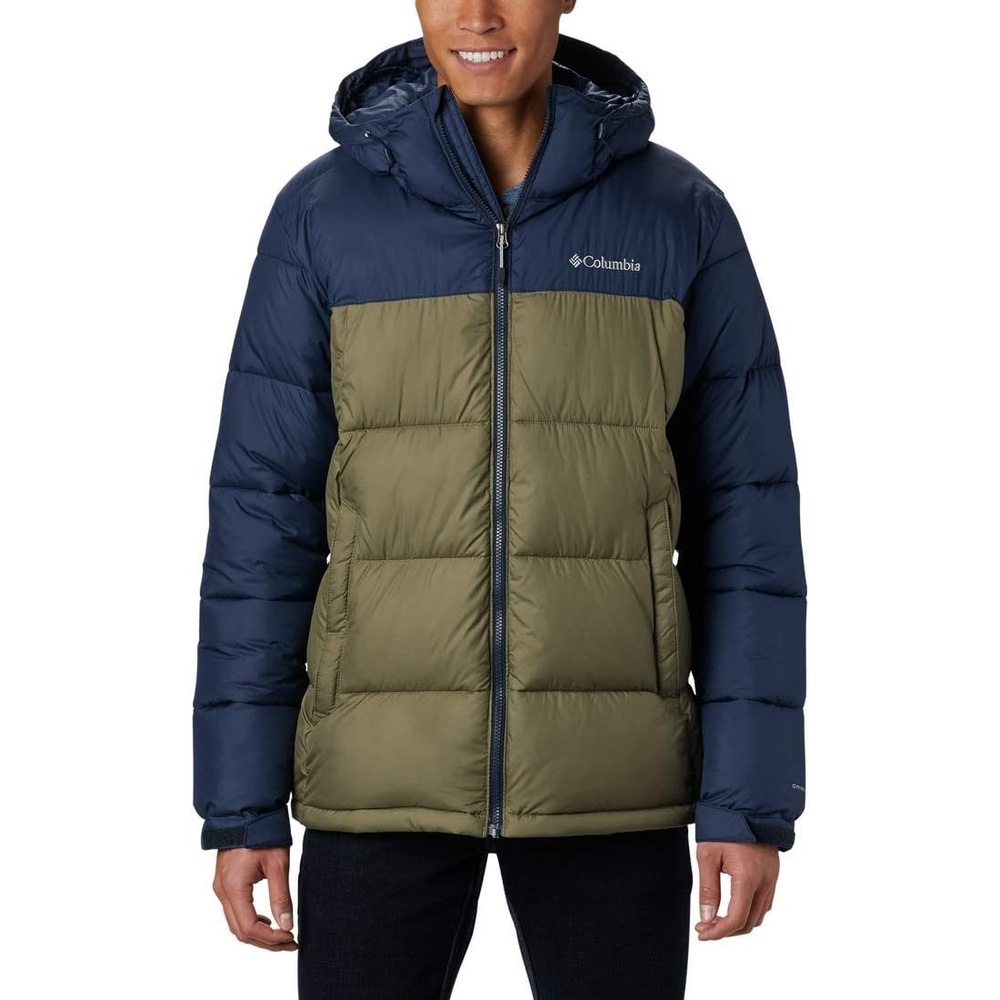 image:imageColumbia Herren Pike Lake Geftterte KapuzenjackeStone GreenCollegiate Navy