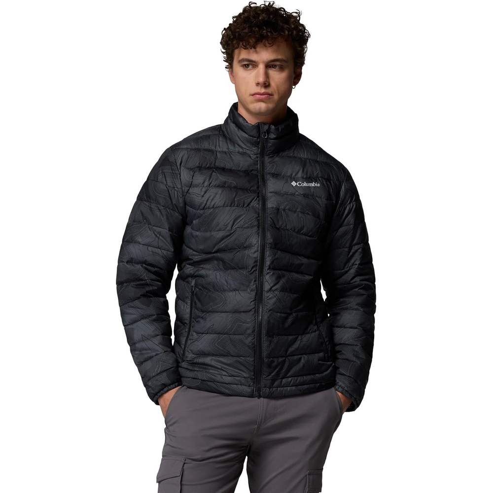 image:imageColumbia Herren Powder Lite 2 Bedruckte Jacke Pufferjacke 1er PackBlack Topolines Print