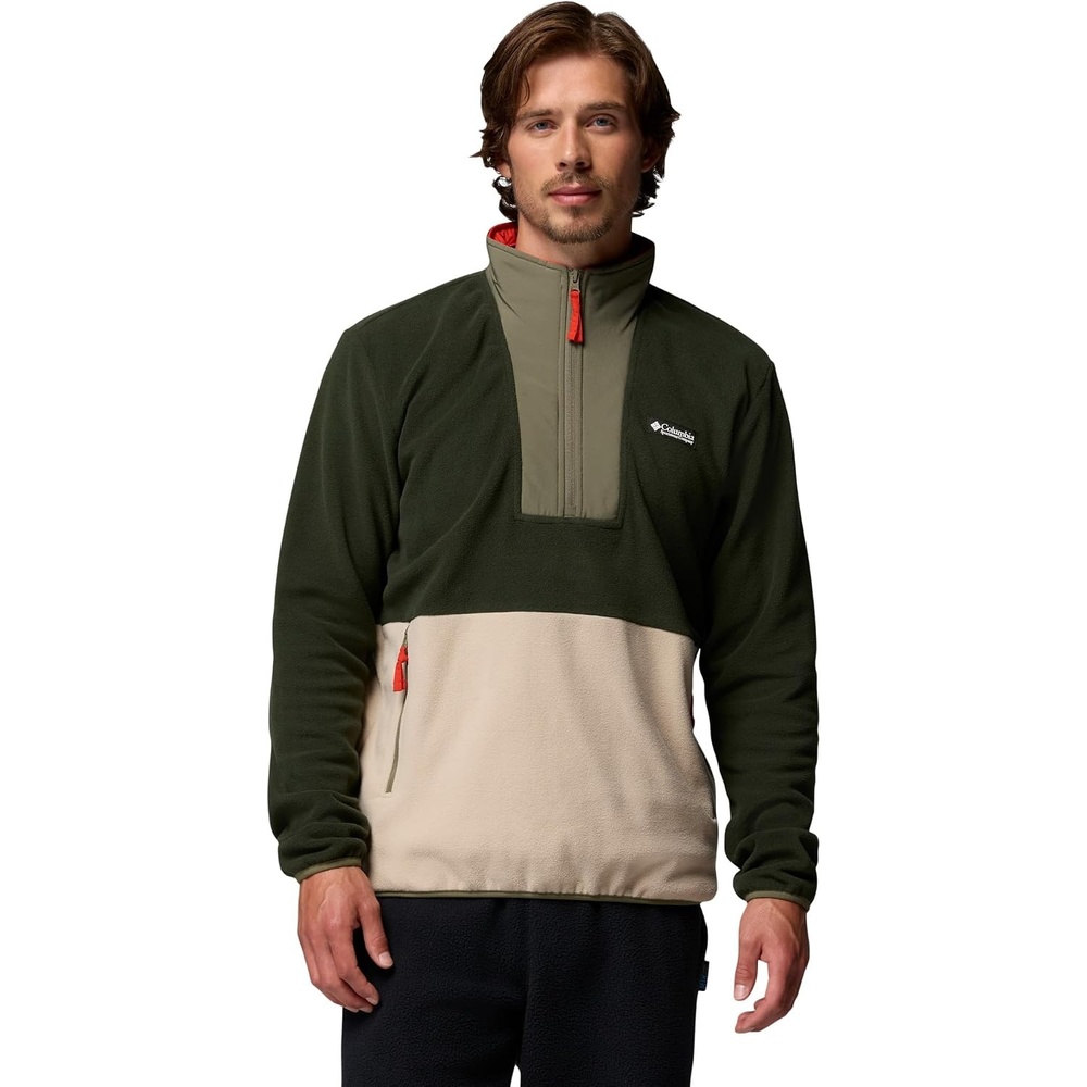 image:imageColumbia Herren Sequoia Grove 2 Half Zip Fleece FleeceberzugGreenscapeAncient FossilStone Green