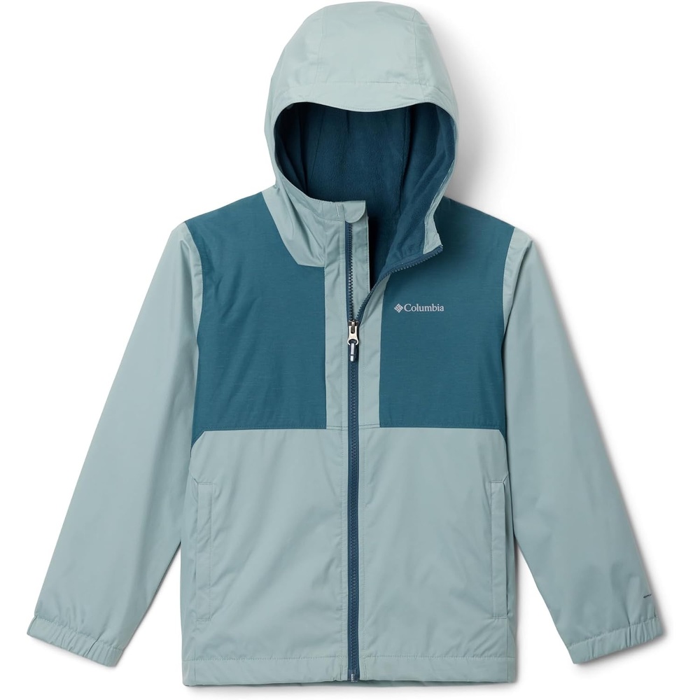 image:imageColumbia Jungen Rainy Trails 2 Fleece Lined Jacket Wasserdichte Regenjacke 1er PackCrushed BlueEverblue Slub