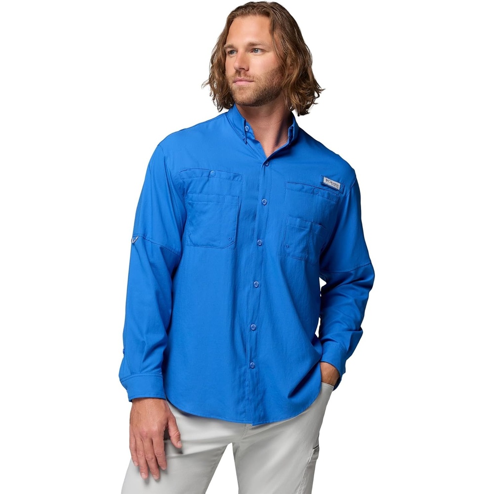 image:imageColumbia PFG Tamiami II Long Sleeve Shirt Langarm Outdoor Wanderhemd fr HerrenBlau
