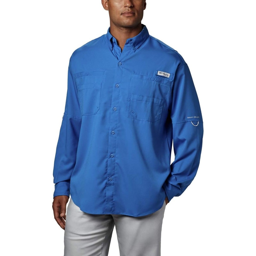 image:imageColumbia PFG Tamiami II Long Sleeve Shirt Langarm Outdoor Wanderhemd fr HerrenLebhaftes Blau
