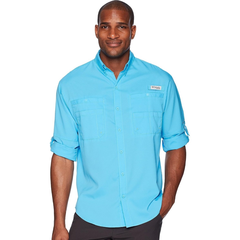 image:imageColumbia PFG Tamiami II Long Sleeve Shirt Langarm Outdoor Wanderhemd fr HerrenRiptide