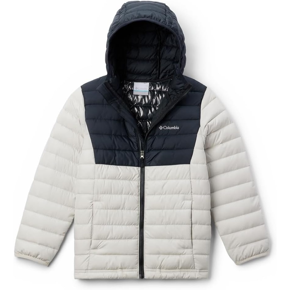 image:imageColumbia POWDER LITE II HOODED JACKETDark StoneBlack