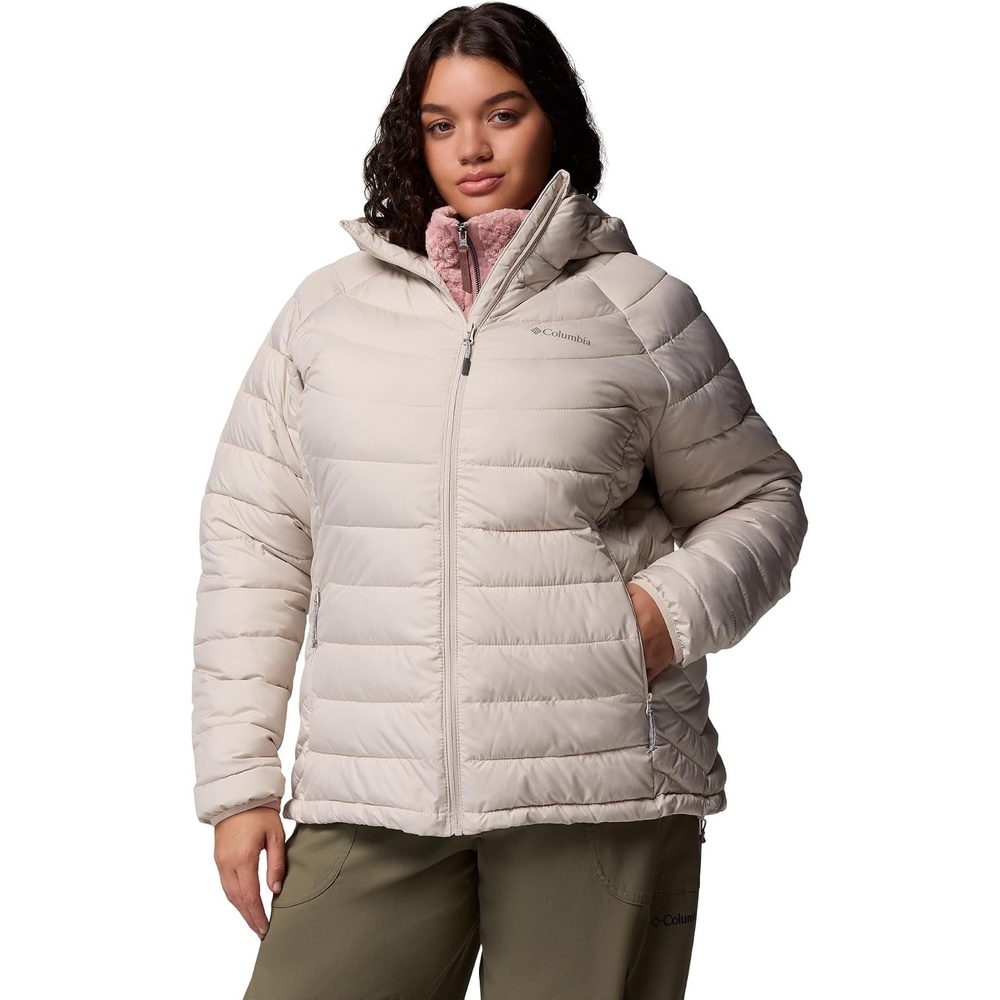 image:imageColumbia POWDER LITE II HOODED JACKETDunkler Stein