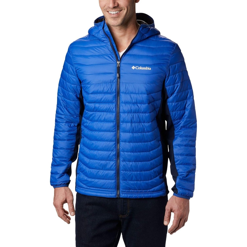 image:imageColumbia Powder Pass Hooded Jacket Steppjacke mit Kapuze fr HerrenAzul Collegiate Navy