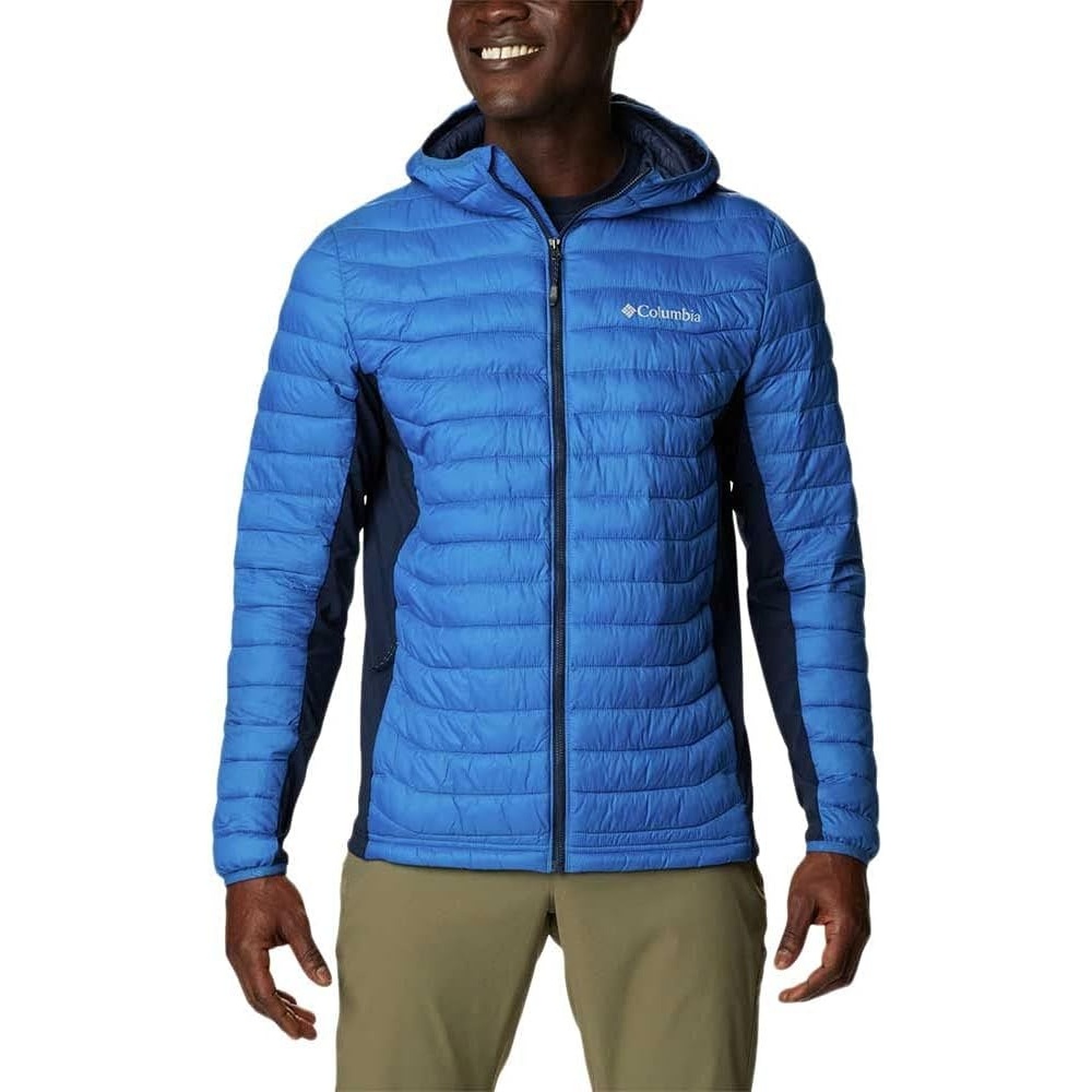 image:imageColumbia Powder Pass Hooded Jacket Steppjacke mit Kapuze fr HerrenBright Indigo  Collegiate Navy