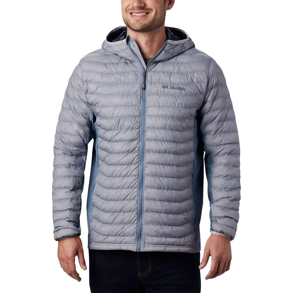 image:imageColumbia Powder Pass Hooded Jacket Steppjacke mit Kapuze fr HerrenColumbia Grey Heather Mountain