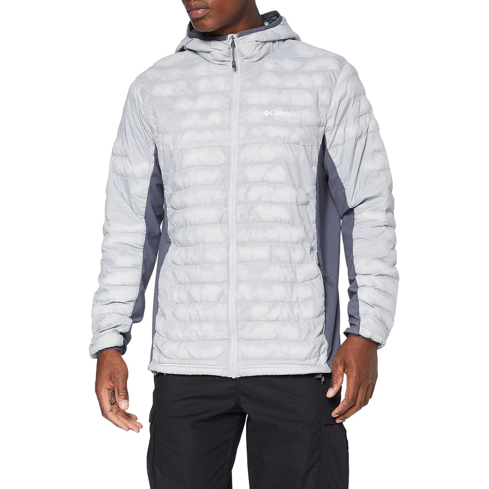 image:imageColumbia Powder Pass Hooded Jacket Steppjacke mit Kapuze fr HerrenCool Grey Heather Graphite
