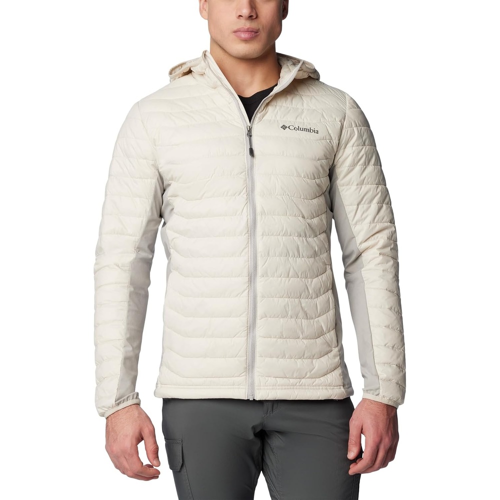 image:imageColumbia Powder Pass Hooded Jacket Steppjacke mit Kapuze fr HerrenDark StoneFlint Grey