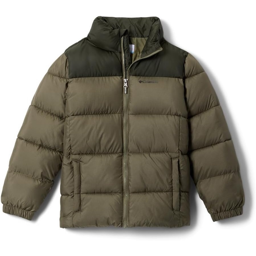 image:imageColumbia Pufferjacke fr Jugendliche Jungen Pufferjacke SteingrnGrnlandschaft Gre S