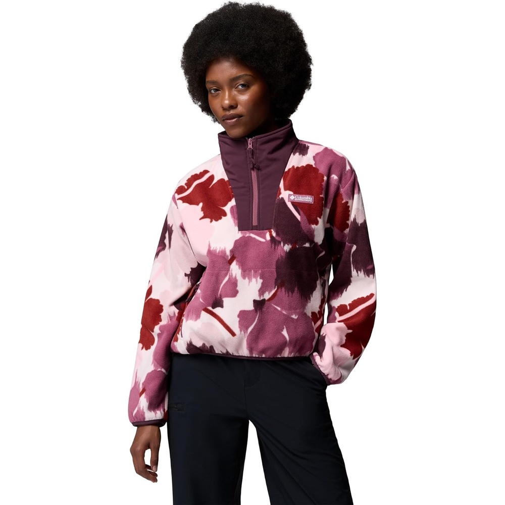 image:imageColumbia Sequoia Grove II Printed Half ZipAntique Mauve Ikatbloom
