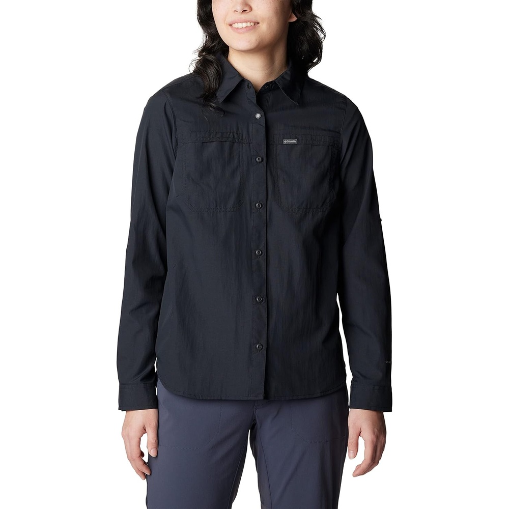 image:imageColumbia Silver Ridge 30 Eur Long Sleeve Langarm Outdoor Wanderhemd fr DamenSchwarz