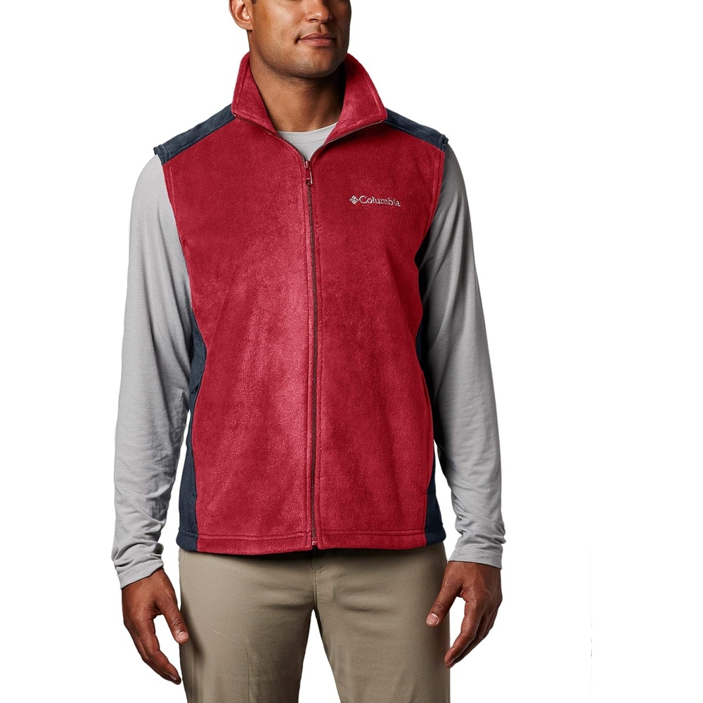 image:imageColumbia Steens Mountain Vest Fleeceweste fr HerrenRed SparkCollegiate Navy