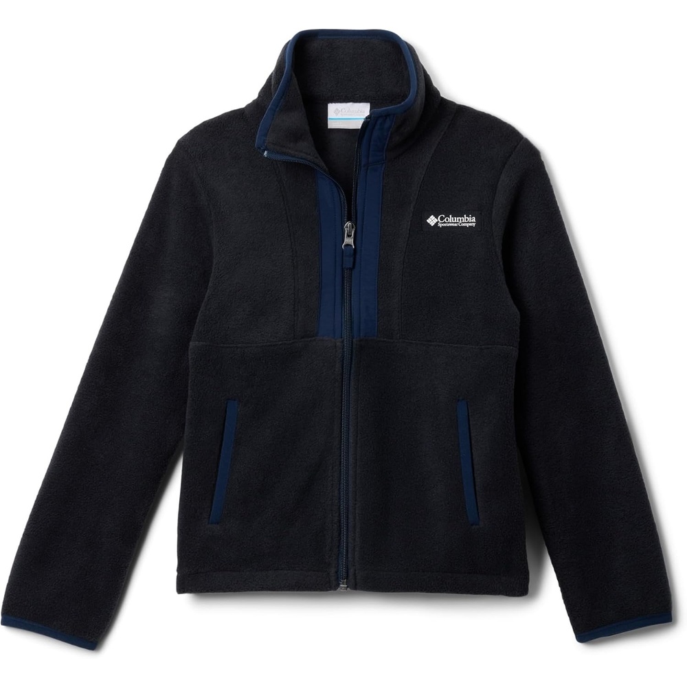 image:imageColumbia Unisex Kinder Back Bowl Ii Full Zip Fleece Fleecejacke mit durchgehendem Reiverschluss 1er PackBlack  Collegiate Navy