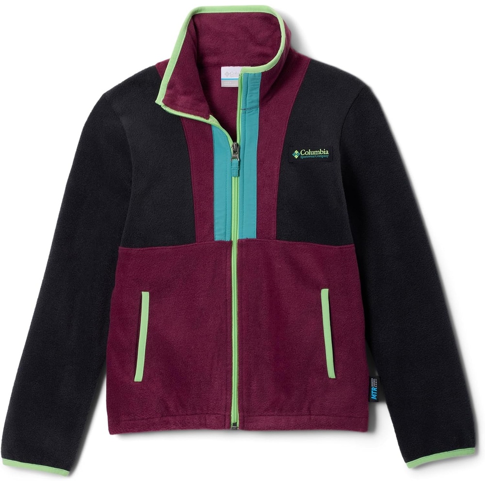 image:imageColumbia Unisex Kinder Back Bowl Ii Full Zip Fleece Fleecejacke mit durchgehendem Reiverschluss 1er PackBlack Marionberry Teal