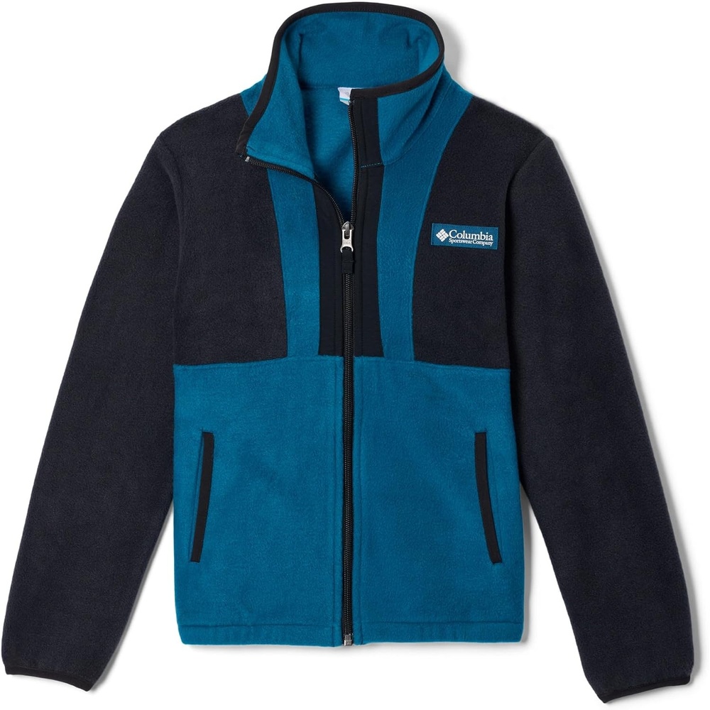 image:imageColumbia Unisex Kinder Back Bowl Ii Full Zip Fleece Fleecejacke mit durchgehendem Reiverschluss 1er PackBlack Phoenix Blue