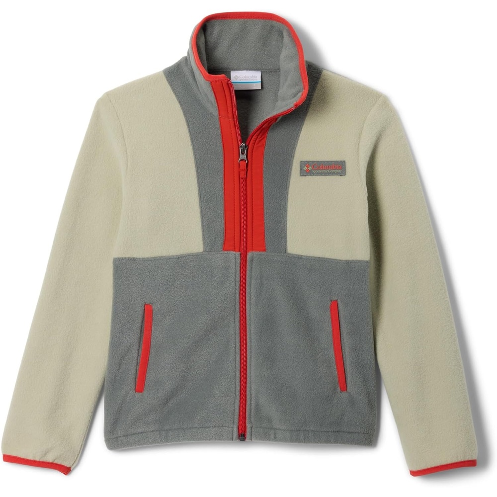 image:imageColumbia Unisex Kinder Back Bowl Ii Full Zip Fleece Fleecejacke mit durchgehendem Reiverschluss 1er PackSafariSedona SageSuper Sonic