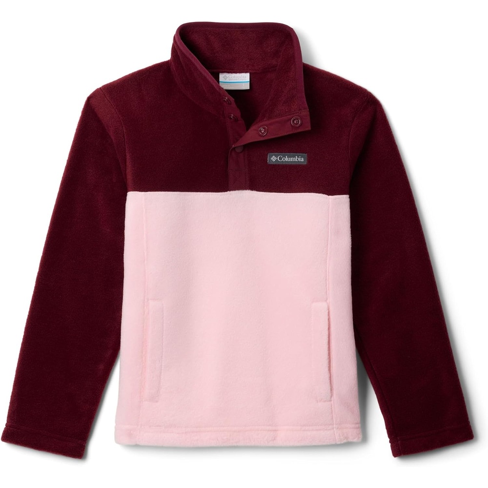 image:imageColumbia Unisex Steen Mtn 14 Snap Fleecepullover fr JugendlicheSatin PinkRich Wine