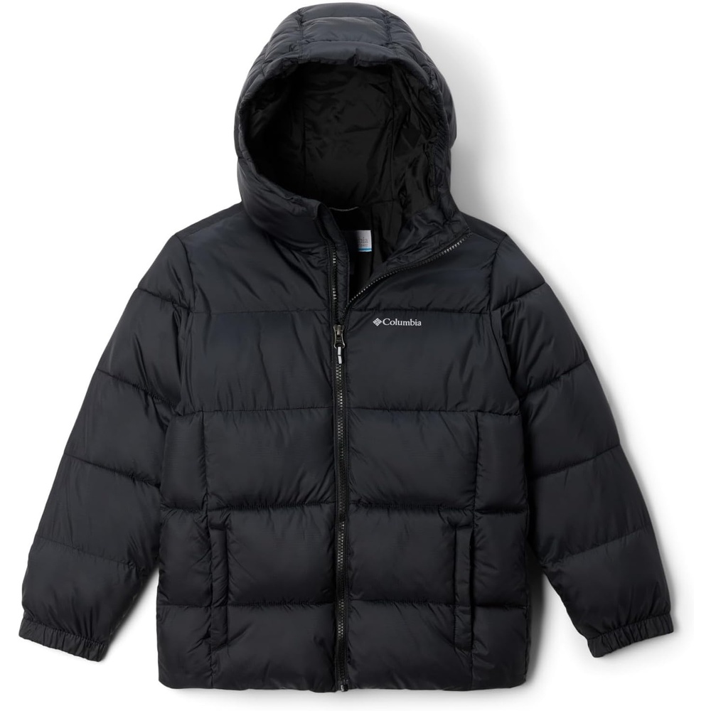 image:imageColumbia Youth Unisex Puffect Hooded Jacket Pufferjacke mit Kapuze 1er PackBlack  010