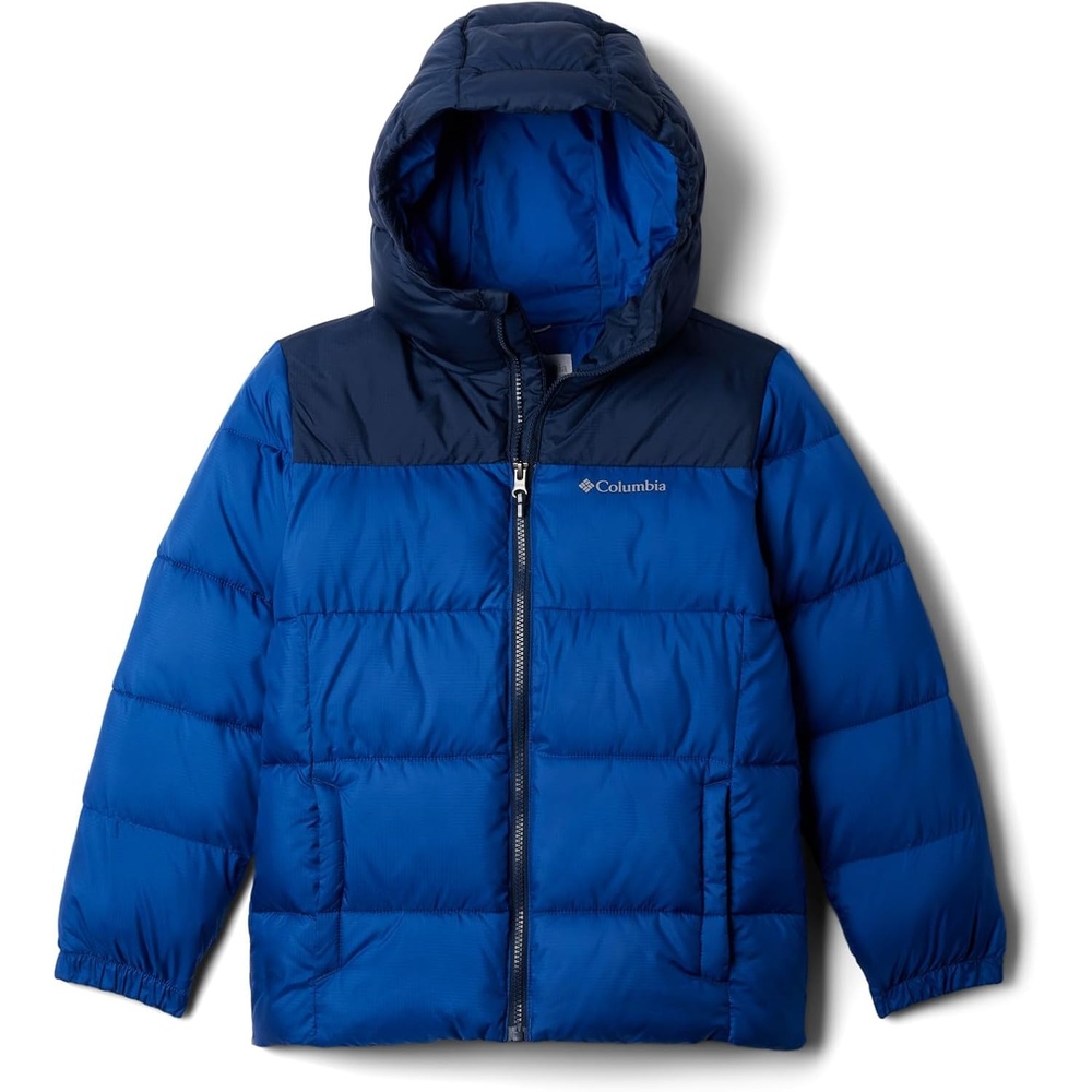 image:imageColumbia Youth Unisex Puffect Hooded Jacket Pufferjacke mit Kapuze 1er PackMountain Blue Collegiate Navy