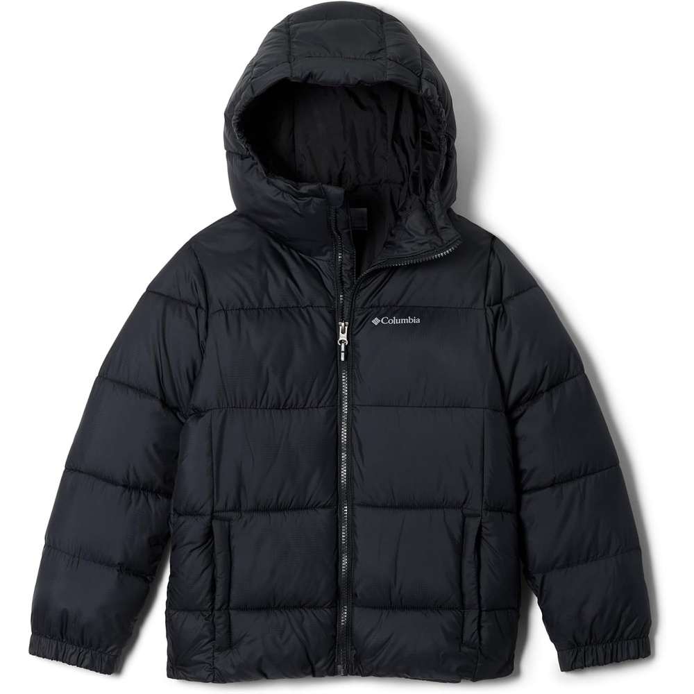 image:imageColumbia Youth Unisex Puffect Hooded Jacket Pufferjacke mit Kapuze 1er PackSchwarz
