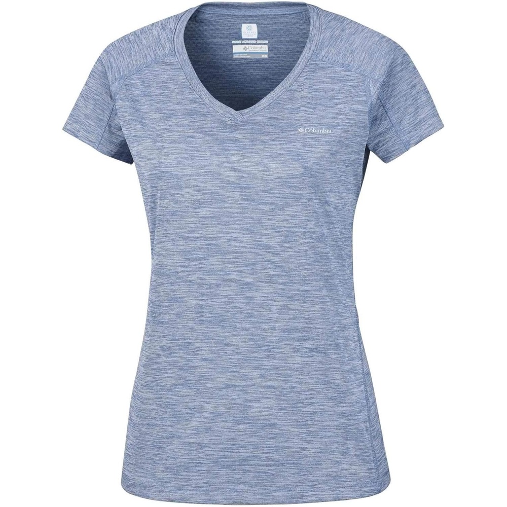 image:imageColumbia Zero Rules Light Short Sleeve Crew Funktionsshirt Kurzarm fr DamenBlue Dusk Heather 456