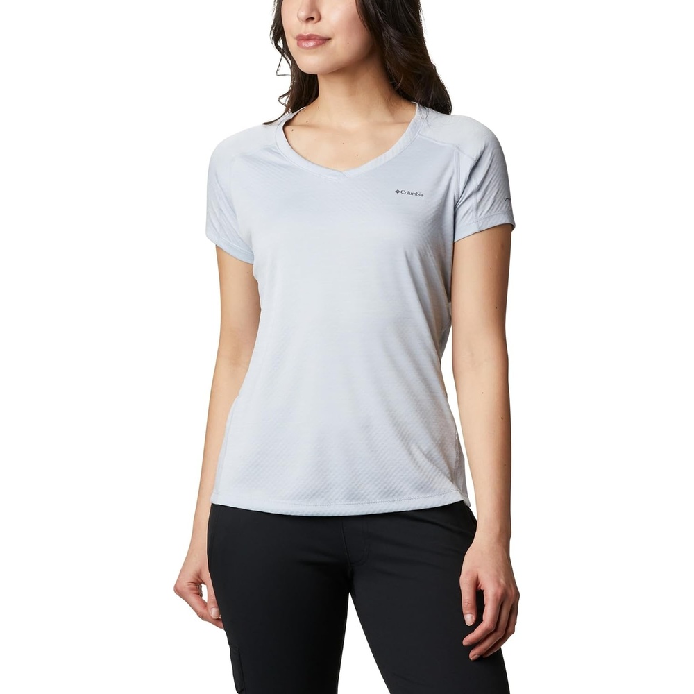 image:imageColumbia Zero Rules Light Short Sleeve Crew Funktionsshirt Kurzarm fr DamenCirrus Grey Heather 031
