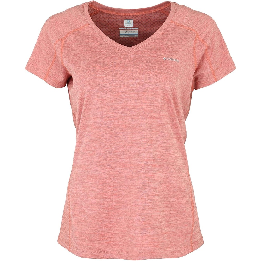 image:imageColumbia Zero Rules Light Short Sleeve Crew Funktionsshirt Kurzarm fr DamenCoral Bloom Heather 692