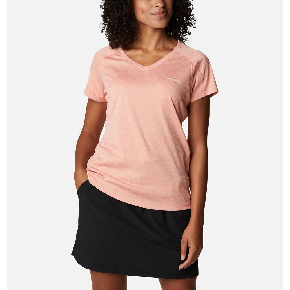 image:imageColumbia Zero Rules Light Short Sleeve Crew Funktionsshirt Kurzarm fr DamenCoral Reef Heather