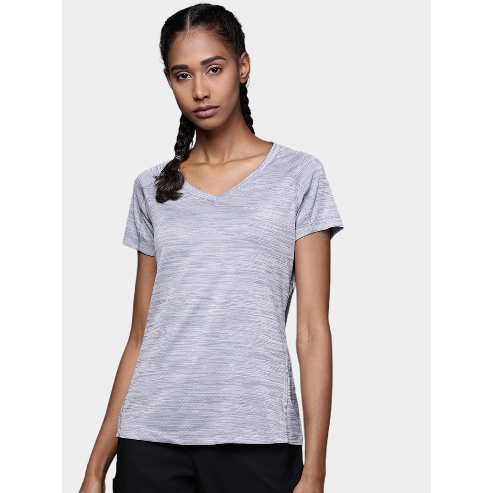 image:imageColumbia Zero Rules Light Short Sleeve Crew Funktionsshirt Kurzarm fr DamenNew Moon Heather 556
