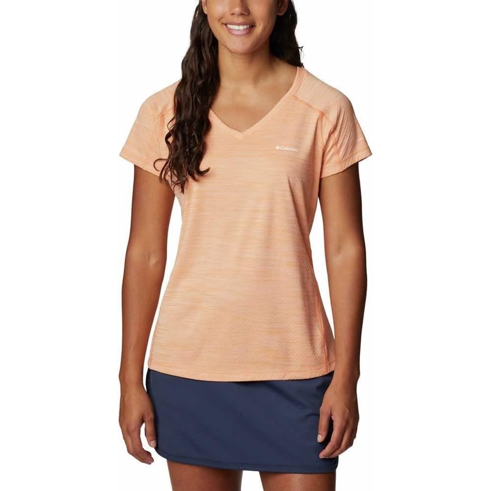 image:imageColumbia Zero Rules Light Short Sleeve Crew Funktionsshirt Kurzarm fr DamenPeach Heather