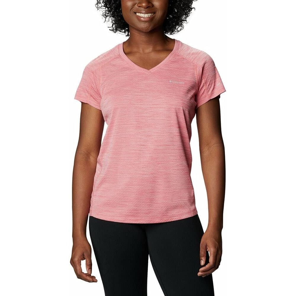 image:imageColumbia Zero Rules Light Short Sleeve Crew Funktionsshirt Kurzarm fr DamenSalmon Heather 699
