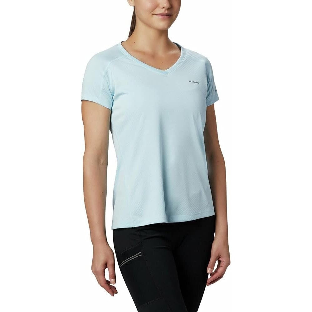 image:imageColumbia Zero Rules Light Short Sleeve Crew Funktionsshirt Kurzarm fr DamenSpring Blue Heather 490