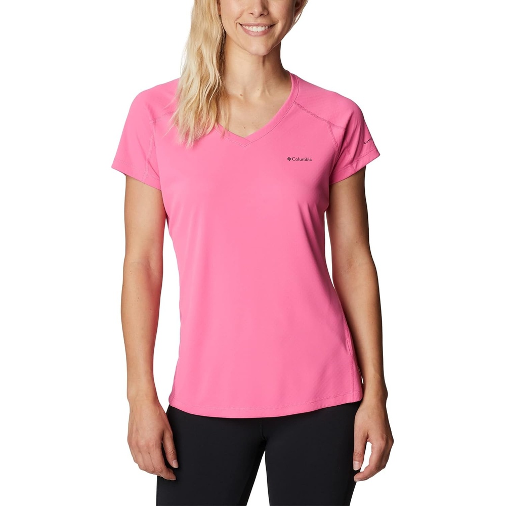image:imageColumbia Zero Rules Light Short Sleeve Crew Funktionsshirt Kurzarm fr DamenWild Geranium