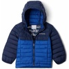 Columbia 2090023CB POWDER LITE II HOODED JAC(Mountain Blue/Collegiate Navy)