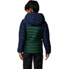 Columbia 2090023CB POWDER LITE II HOODED JAC(Rain Forest  Collegiate Navy)
