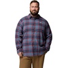 Columbia Cornell Woods Flanell-Langarmhemd für Herren, Langarmshirt, Dark Mountain Textured Plaid, XX-Large