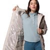 Columbia Damen Pike Lake 3 Long Jacket Pufferjacke mit Kapuze (1er Pack)(Dark Stone)