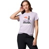 Columbia Damen Ruby Springs Graphic Fitted Short Sleeve Kurzärmeliges T-Shirt (1er Pack)(Lavender Pearl  Get Hiked)