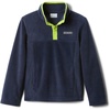Columbia Unisex Steen Mtn 1/4 Snap Fleecepullover für Jugendliche(Collegiate Navy  Bright Chartreuse)