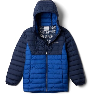 Columbia 2090023CB POWDER LITE II HOODED JAC(Mountain Blue/Collegiate Navy)