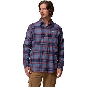 Columbia Cornell Woods Flanell-Langarmhemd für Herren, Langarmshirt, Dark Mountain Textured Plaid, XX-Large