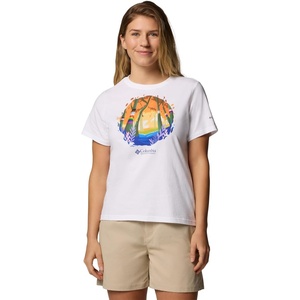 Columbia Damen t-Shirts (1er Pack)(Weiß/S25 Pride)