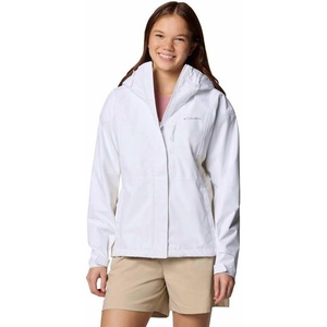 Columbia Hikebound II Jacket, Wasserdichte Regenjacke für Damen(White/Chalk)