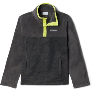 Columbia Unisex Steen Mtn 1/4 Snap Fleecepullover für Jugendliche(Charcoal Heather  Shark)