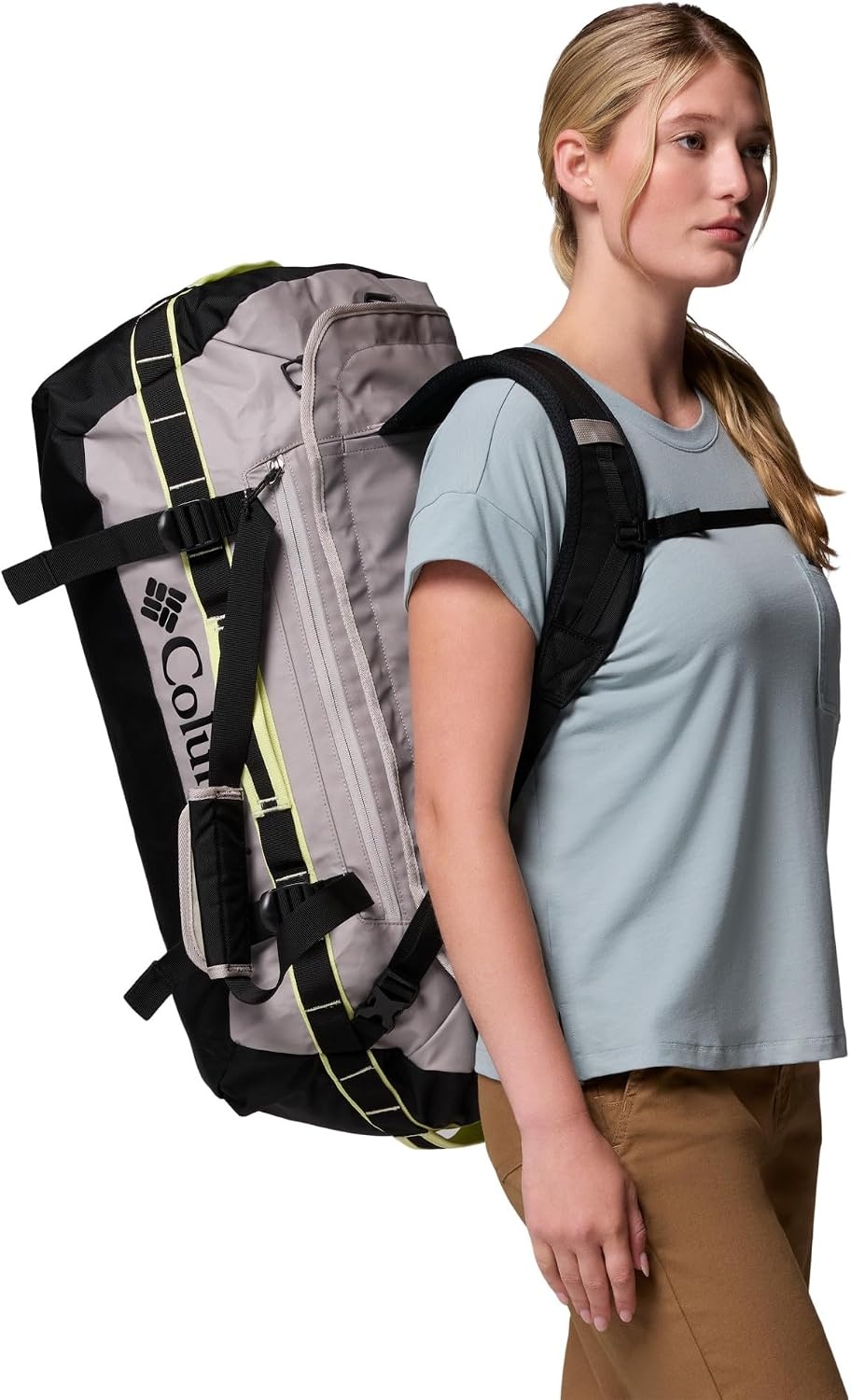 image:imageColumbia Unisex Landroamer 60L Duffel DuffleTasche TabakDelta EinheitsgreFlint GreyBlackCitron Haze